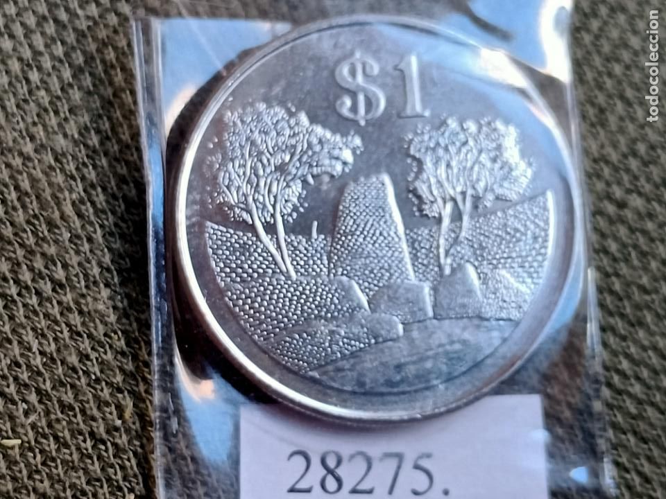 Monedas antiguas de &Aacute;frica: Zimbabwe 1 dolar 2002 - Foto 1