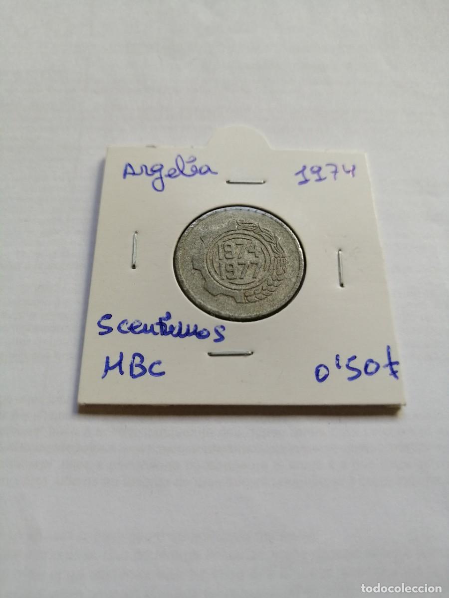 Monedas antiguas de &Aacute;frica: Argelia 5 Centimos 1974 - Foto 1