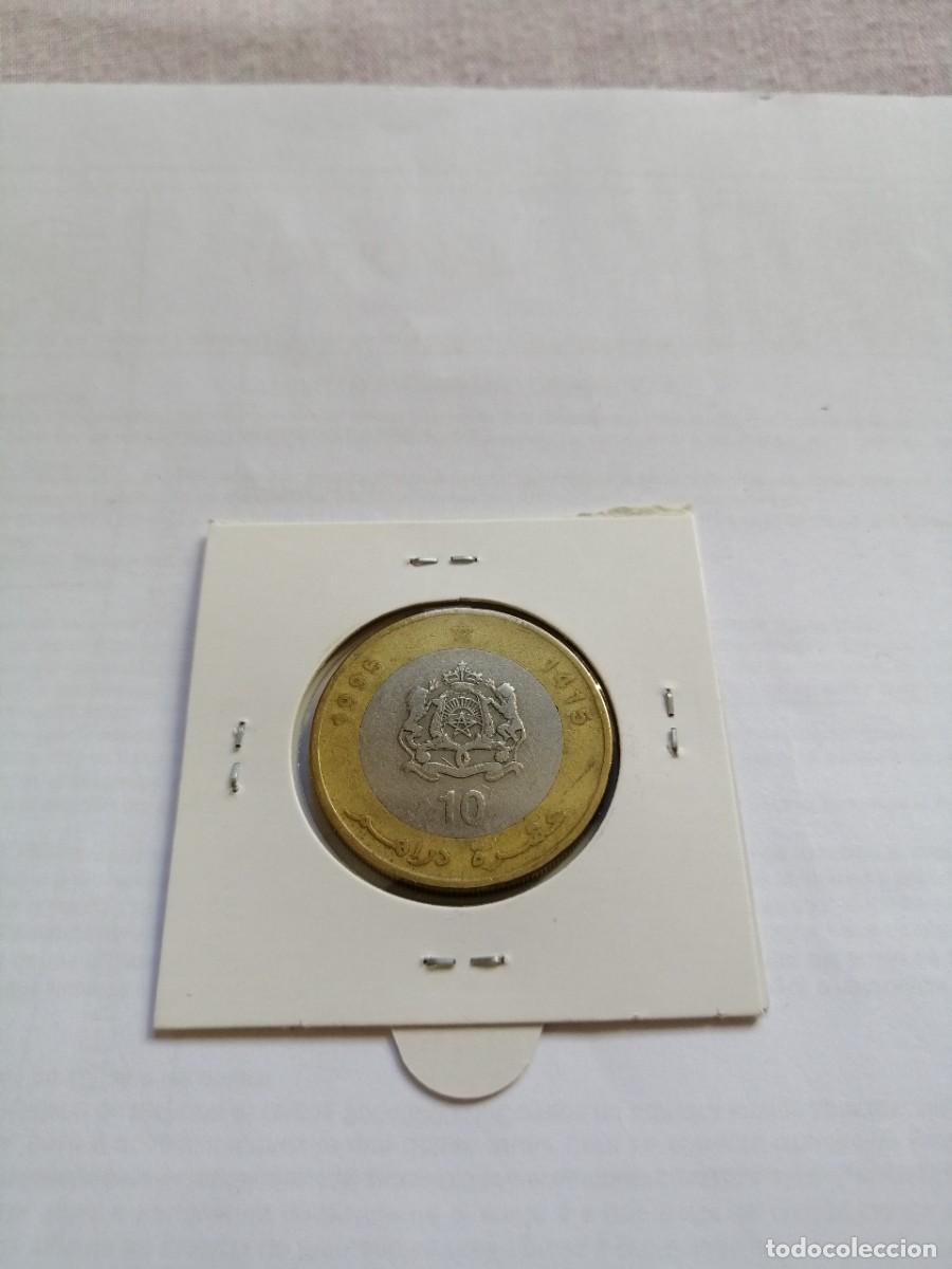 Monedas antiguas de &Aacute;frica: Marruecos 10 Dirham 1995 - Foto 2