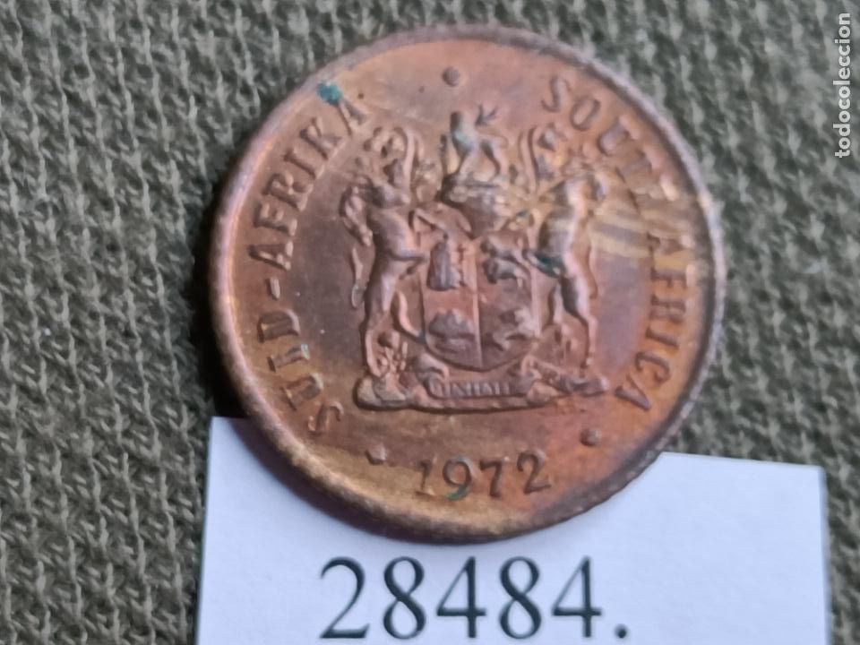 Monedas antiguas de &Aacute;frica: Sudafrica 1 c&eacute;ntimo 1972 - Foto 2