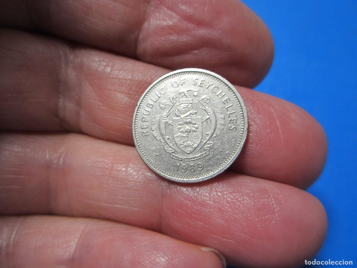 Monedas antiguas de &Aacute;frica: MONEDA DE SEYCHELLES DE 25 C&Eacute;NTIMOS DE 1989 - Foto 1