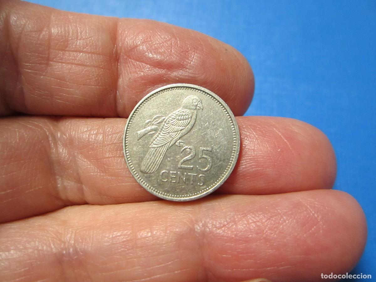 Monedas antiguas de &Aacute;frica: MONEDA DE SEYCHELLES DE 25 C&Eacute;NTIMOS DE 1989 - Foto 2
