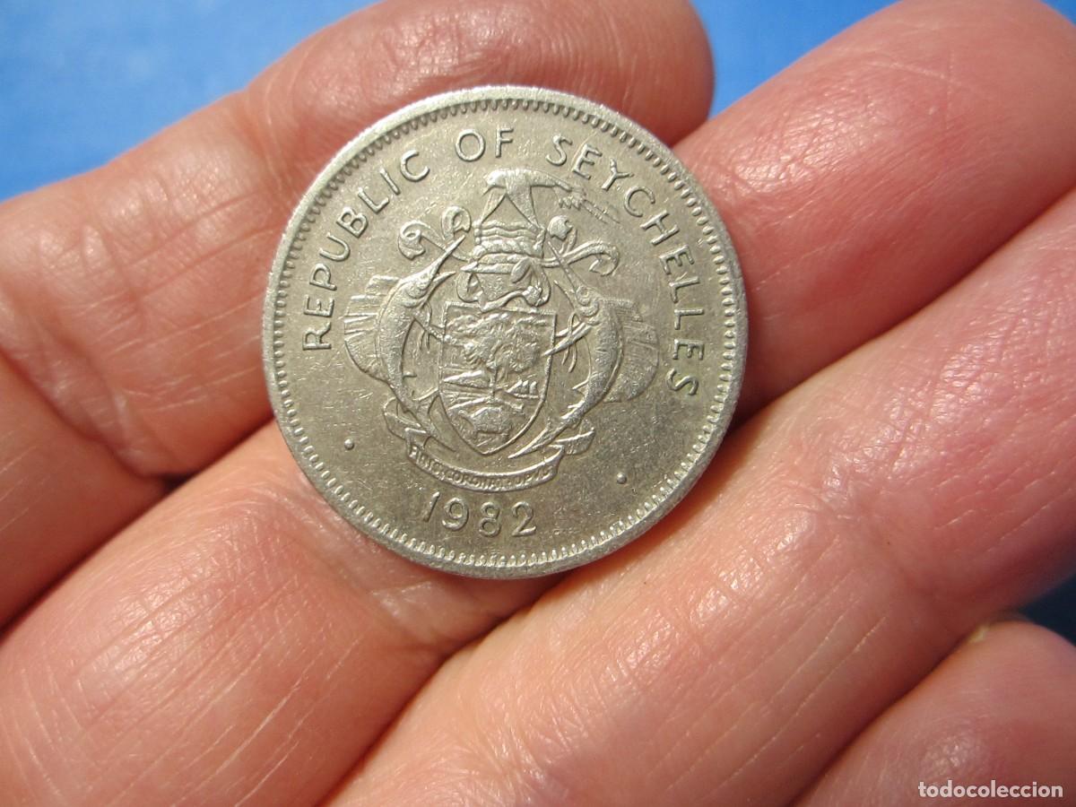 Monedas antiguas de &Aacute;frica: MONEDA DE SEYCHELLES DE 1 RUPIA DE 1982 - Foto 2