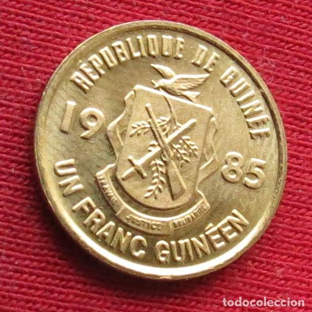 Monedas antiguas de &Aacute;frica: Guinea 1 franc 1985 unc - Foto 2