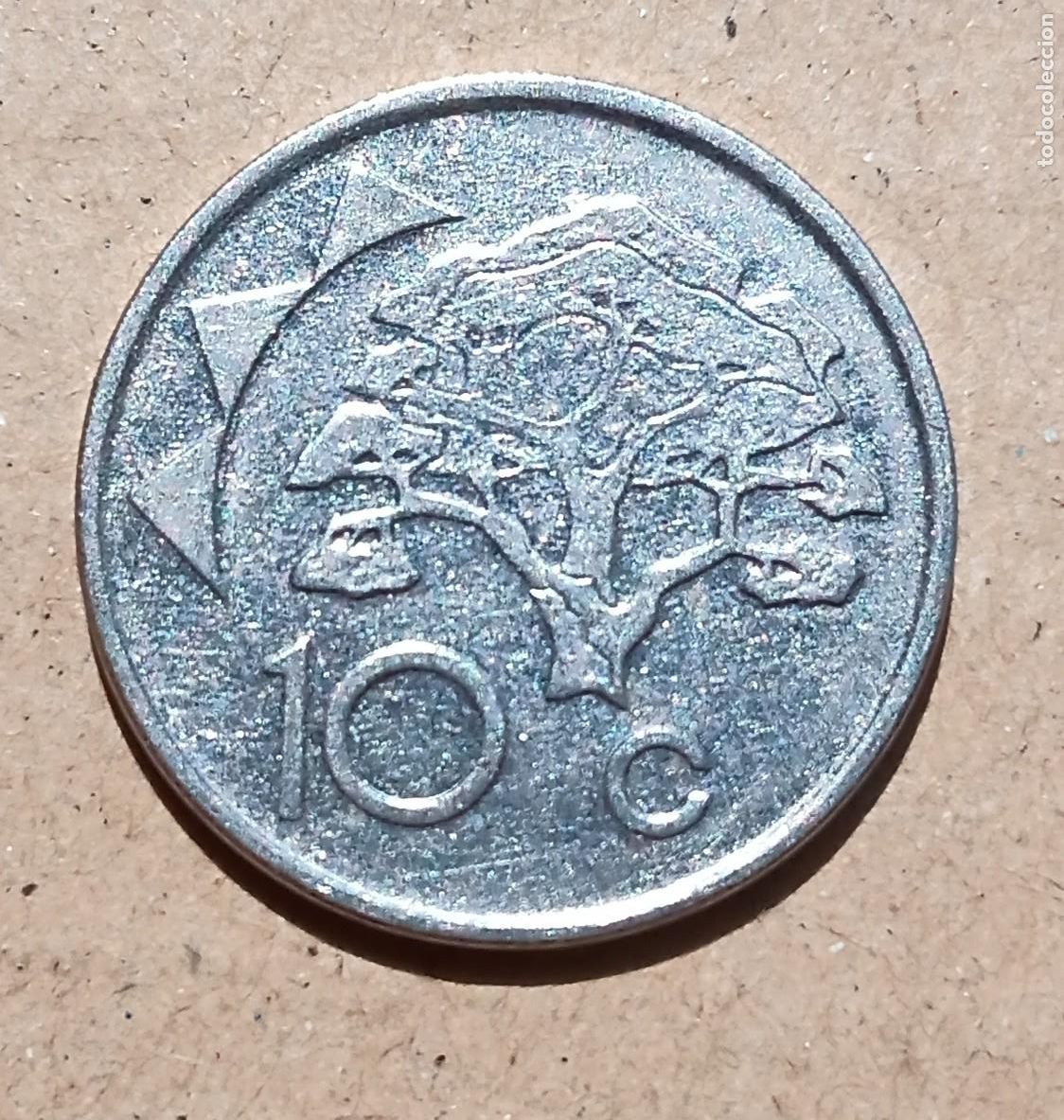 Monedas antiguas de &Aacute;frica: NAMIBIA - 10 CENTS 2002 MBC - Foto 2