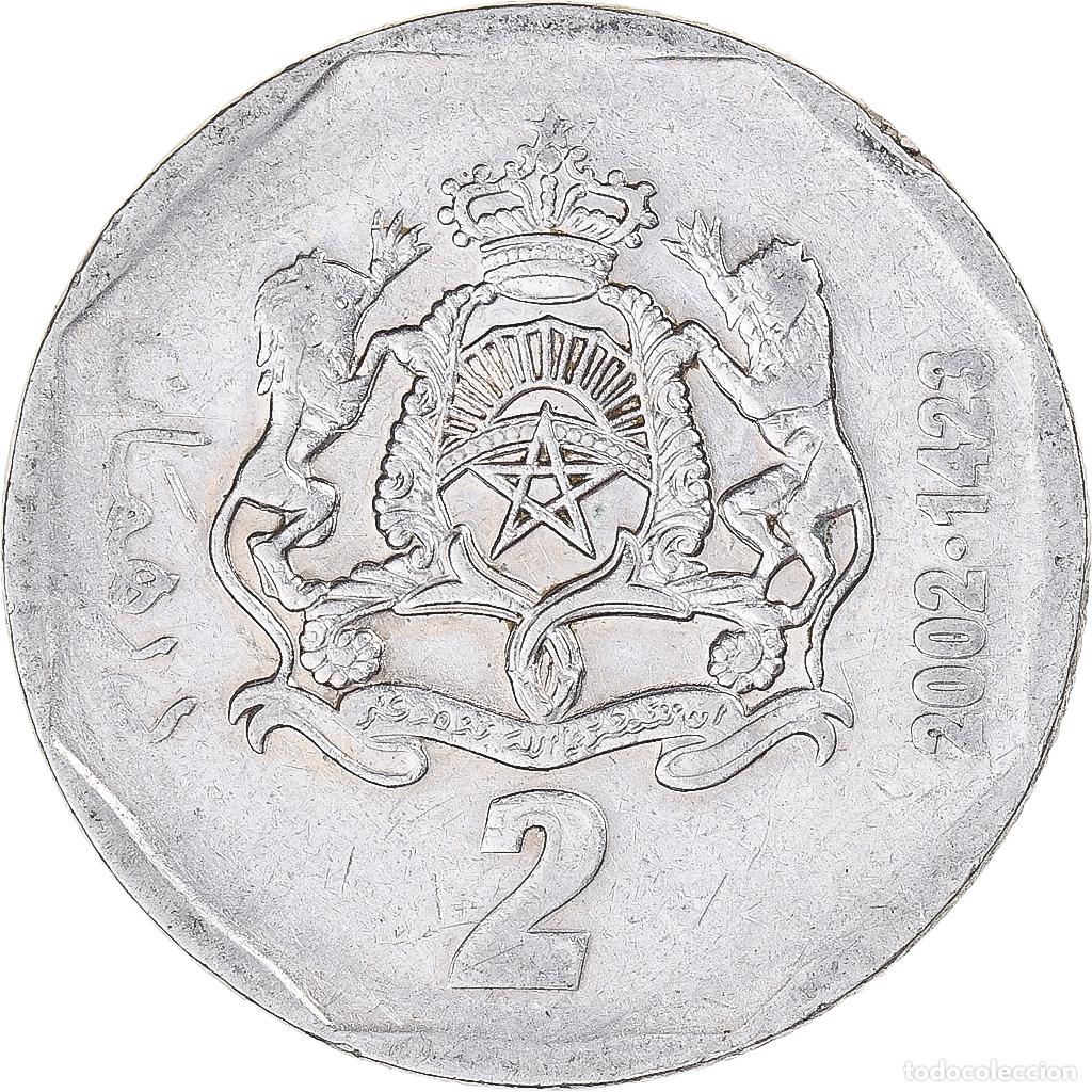 Monedas antiguas de &Aacute;frica: [#1335132] Moneda, Marruecos, 2 Dirhams, 2002 - Foto 2