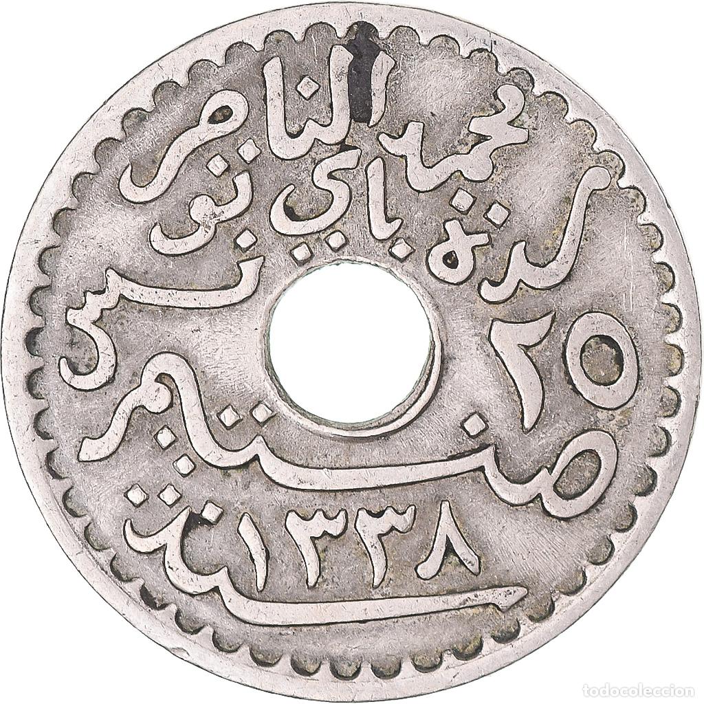 Monedas antiguas de &Aacute;frica: [#1334075] Moneda, T&uacute;nez, 5 Centimes, 1920 - Foto 1