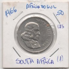 Monedas antiguas de África: FILA MOEDA SOUTH AFRICA 1966 50 CENTIMOS CUPRO-NIQUEL CIRCULADA