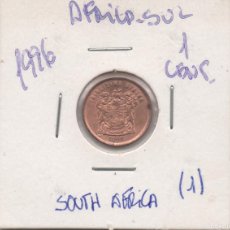 Monedas antiguas de África: FILA MOEDA SOUTH AFRICA 1996 1 CENTIMO COBRE CIRCULADA