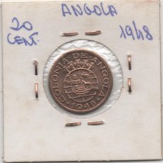 Monedas antiguas de África: FILA MOEDA ANGOLA 1948 20 CENTAVOS BRONZE CIRCULADA