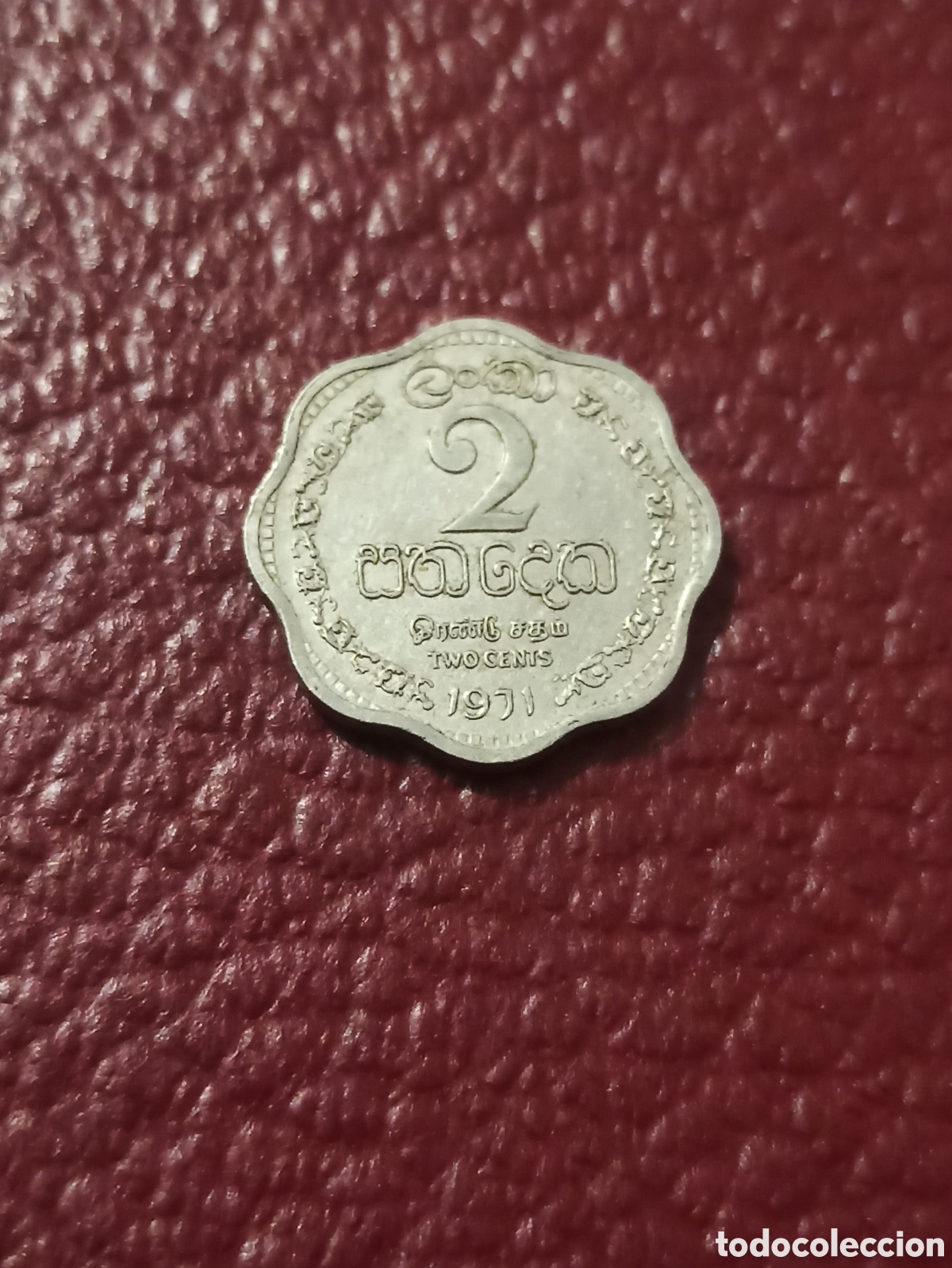 Monete antiche di Africa: Moneda 2 C&eacute;ntimos Sir Lanka 1971