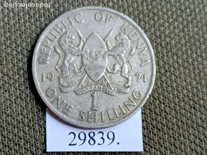 Monedas antiguas de &Aacute;frica: Kenia 1 shilling 1971 - Foto 2