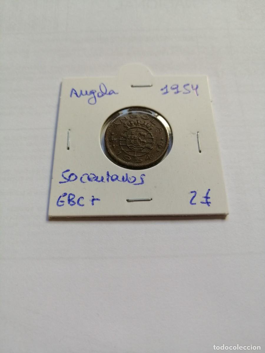 Monedas antiguas de &Aacute;frica: Angola 50 Centavos 1954 - Foto 1