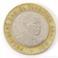 Monedas antiguas de África: 10 CHELINES 1997. KENIA. MBC.