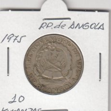Monedas antiguas de África: ESCASA Y BONITA MONEDA - REPÚBLICA DE ANGOLA 10 KWANZAS. AÑO 1975 -