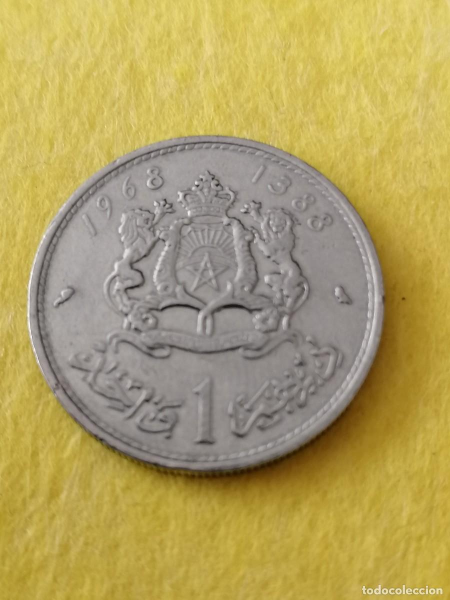 Monedas antiguas de &Aacute;frica: Moneda 1 dir, Marruecos, 1968, mbc- - Foto 1