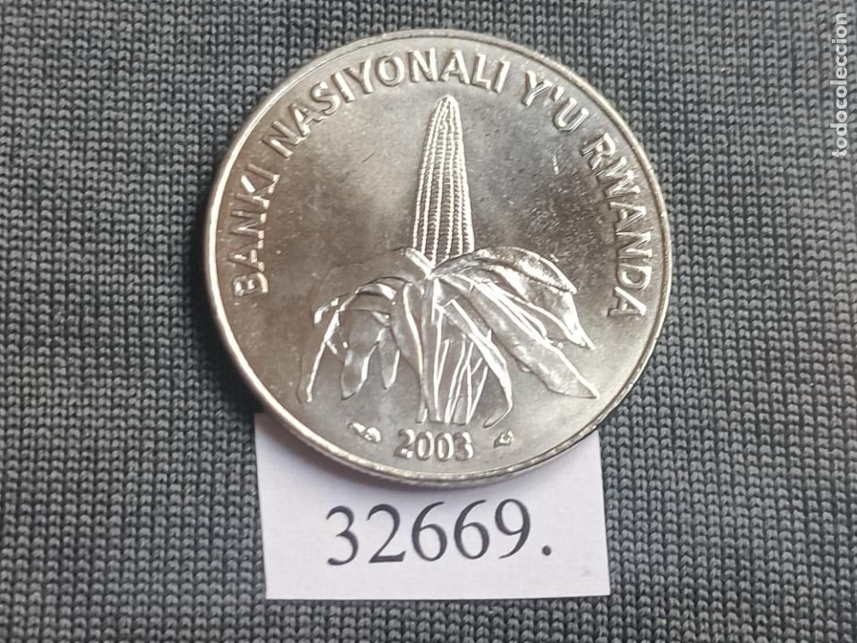 Monedas antiguas de &Aacute;frica: Rwanda 50 francos 2003 - Foto 1