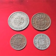 Monedas antiguas de África: ANGOLA 4 MONEDAS REPÚBLICA PORTUGUESA LOTE 7226