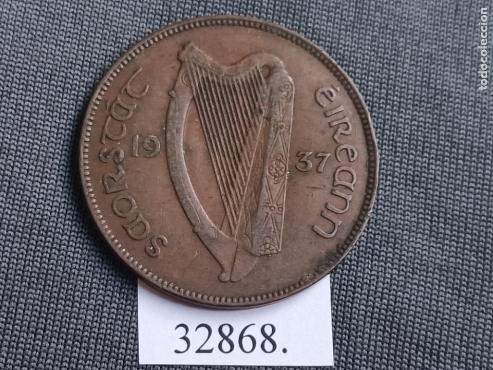 Moedas antigas de &Aacute;frica: Irlanda 1 penique 1937