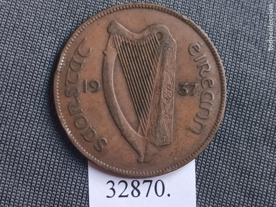 Moedas antigas de &Aacute;frica: Irlanda 1 penique 1937