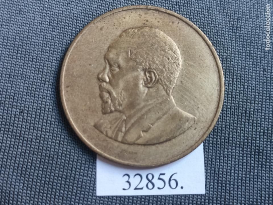 Monedas antiguas de &Aacute;frica: Kenia 10 c&eacute;ntimos 1968 - Foto 1