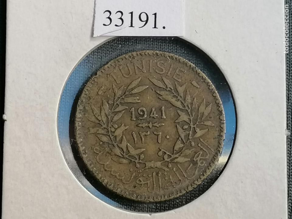Monedas antiguas de &Aacute;frica: T&uacute;nez 2 francos 1941 - Foto 1