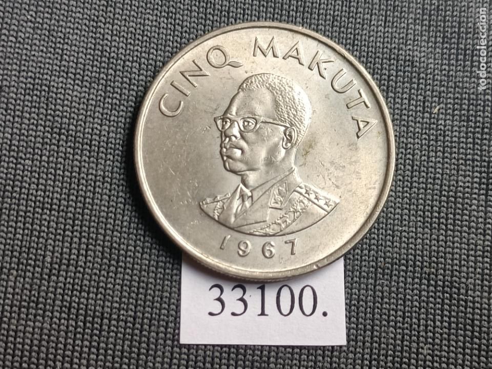 Monedas antiguas de &Aacute;frica: Congo 5 makuta 1967 - Foto 1