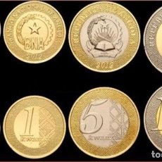 Monedas antiguas de África: SET ANGOLA 2012 (50 CT, 1,5 Y 10 KW) SIN CIRCULAR UNC DIFICIL