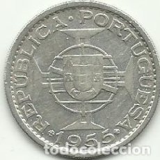 Monedas antiguas de África: MOZAMBIQUE - 20 ESCUDOS - 1955 - PLATA - BONITA - FOTOS