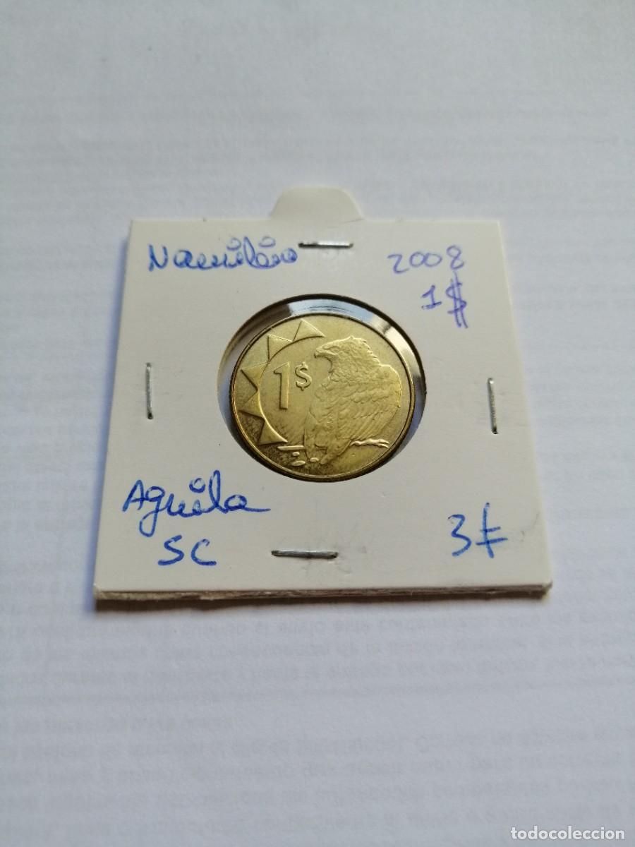 Monedas antiguas de &Aacute;frica: Namibia 1 Dolar 2008 Aguila SC - Foto 1