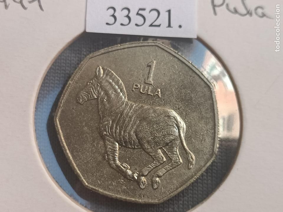 Monedas antiguas de &Aacute;frica: Botswana 1 pula 1991, Botsuana - Foto 3