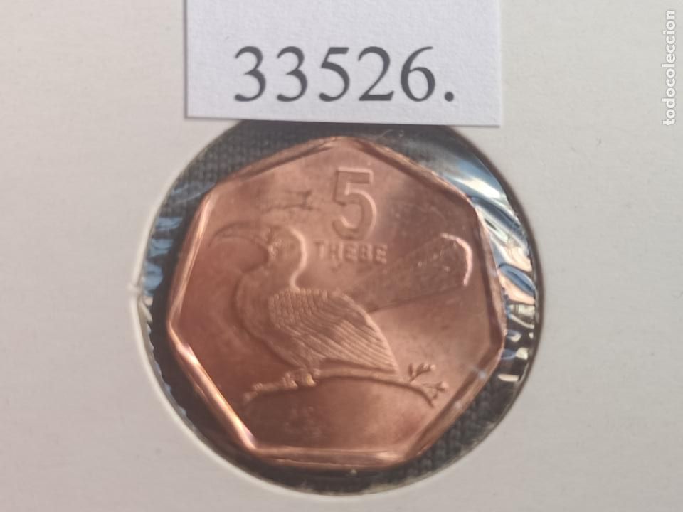Monedas antiguas de &Aacute;frica: Botswana 5 thebe 1998, Botsuana - Foto 2