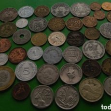 Monedas antiguas de África: ÁFRICA LOTE 48 MONEDAS DIFERENTES