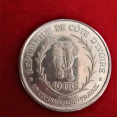 Monedas antiguas de África: COSTA DE MARFIL. 10 FRANCOS 1966. PLATA