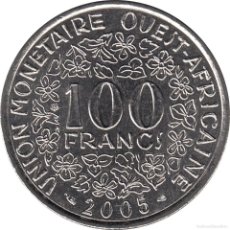 Monedas antiguas de África: ÁFRICA OCCIDENTAL 100 FRANCOS CFA 2005 (BCEAO) KM#4 ÁFRICA DEL OESTE