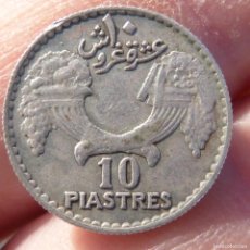 Monedas antiguas de África: MONEDA DE PLATA, 10 PIASTRES 1929 , LIBANO, REPUBLIQUE LIBANAISE