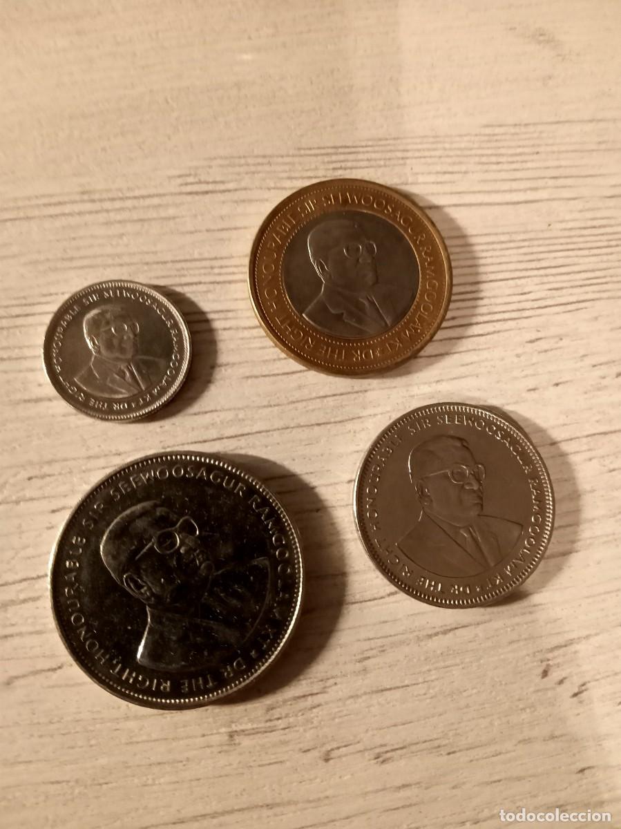 Monedas antiguas de &Aacute;frica: 4 monedas isla mauricio - Foto 1