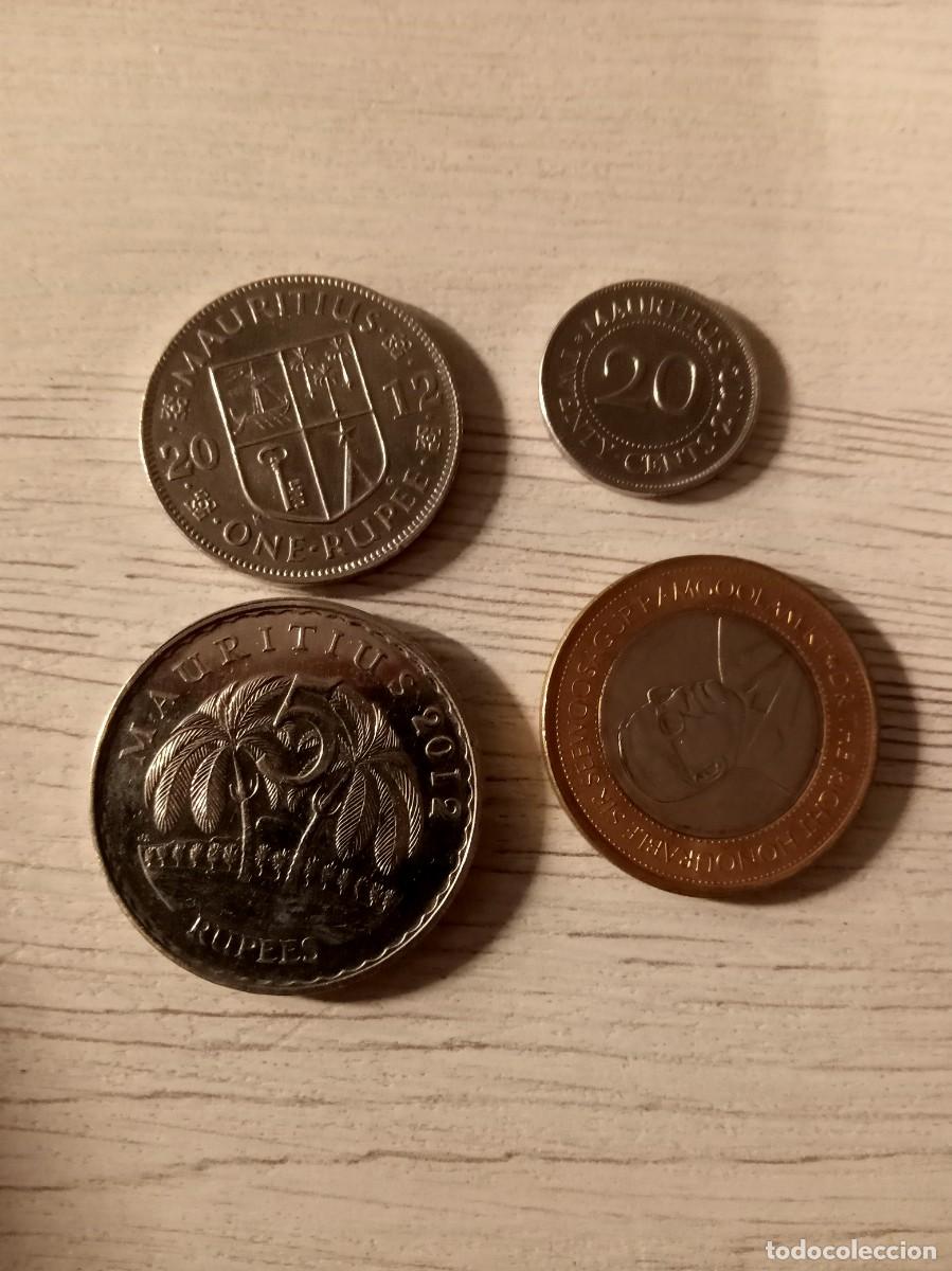 Monedas antiguas de &Aacute;frica: 4 monedas isla mauricio - Foto 2
