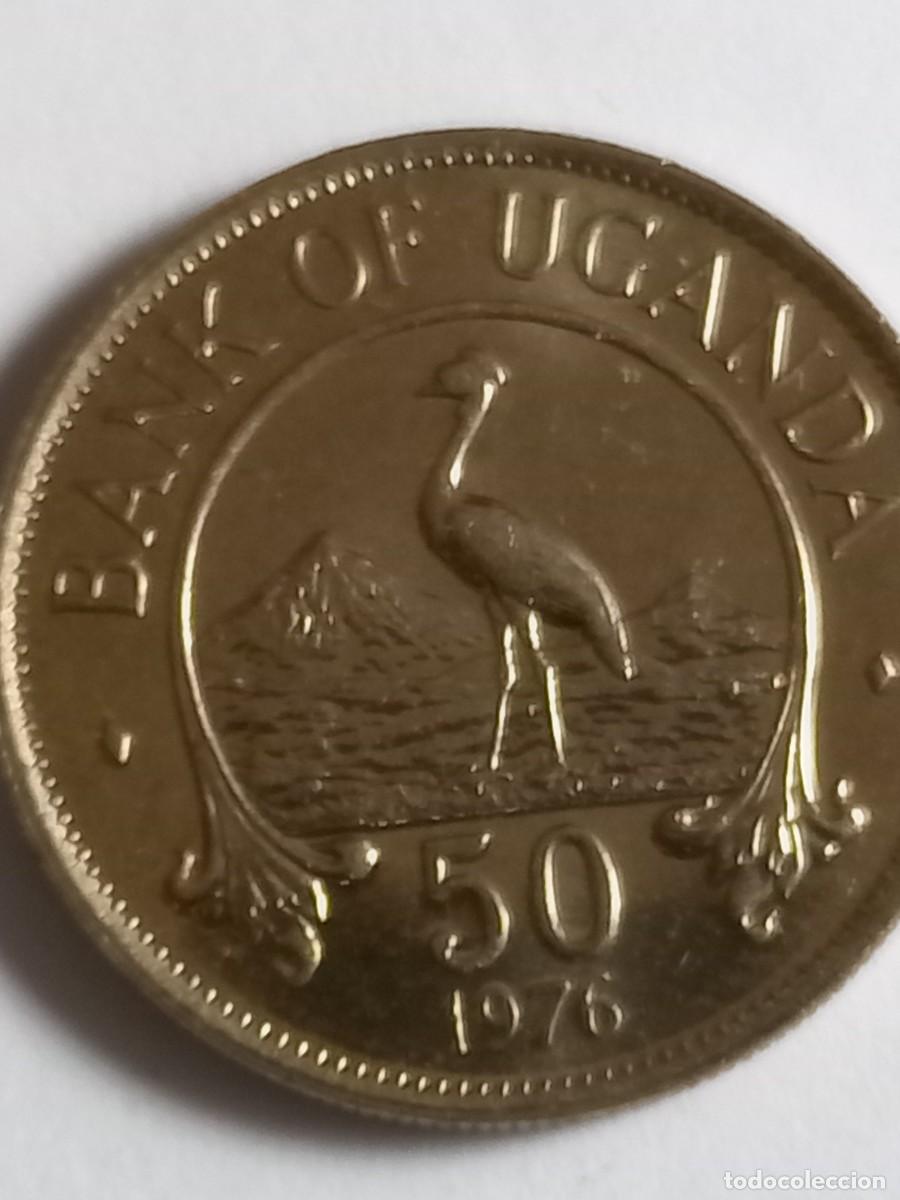 Monedas antiguas de &Aacute;frica: UGANDA - 50 CENTS 1976 KM4a
