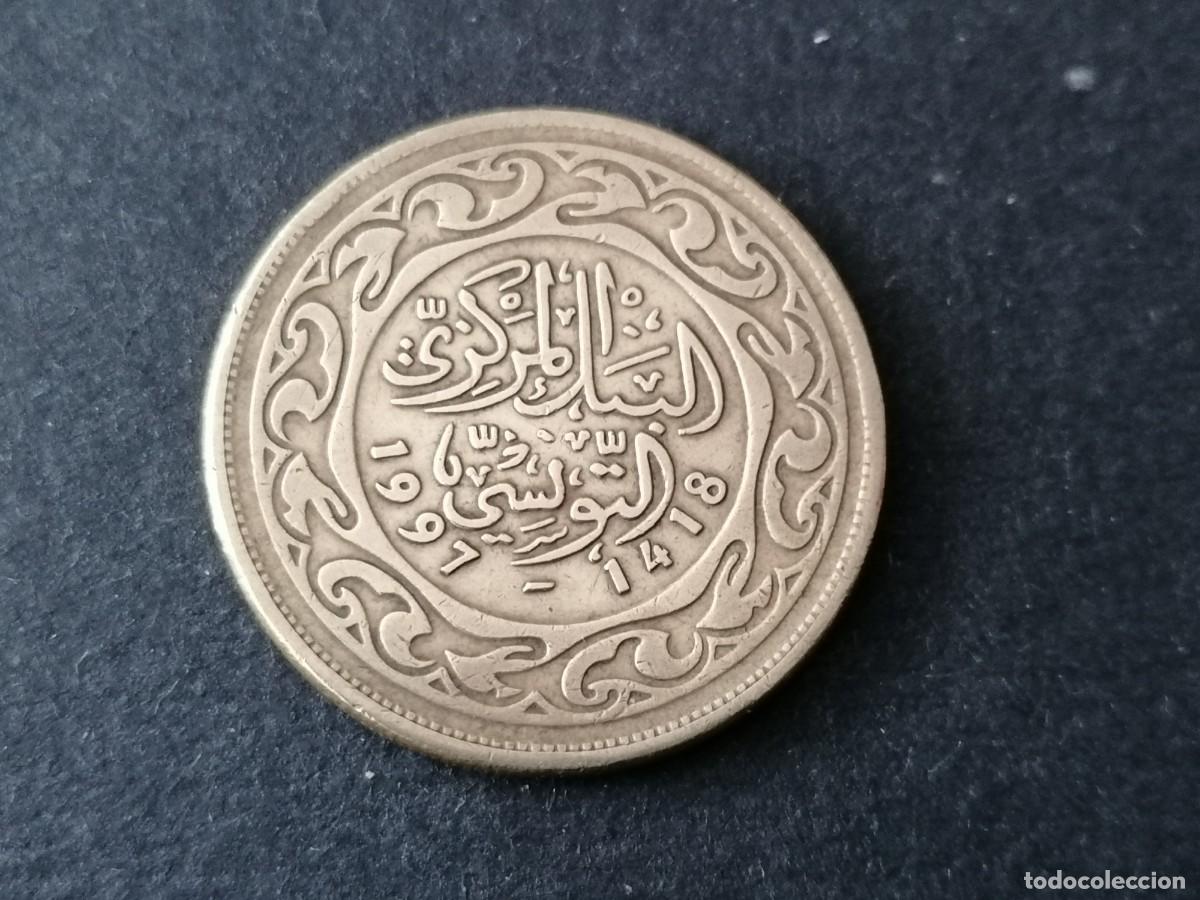 Monedas antiguas de &Aacute;frica: Moneda 100 millim, Tunes, 1997, MBC+ - Foto 2