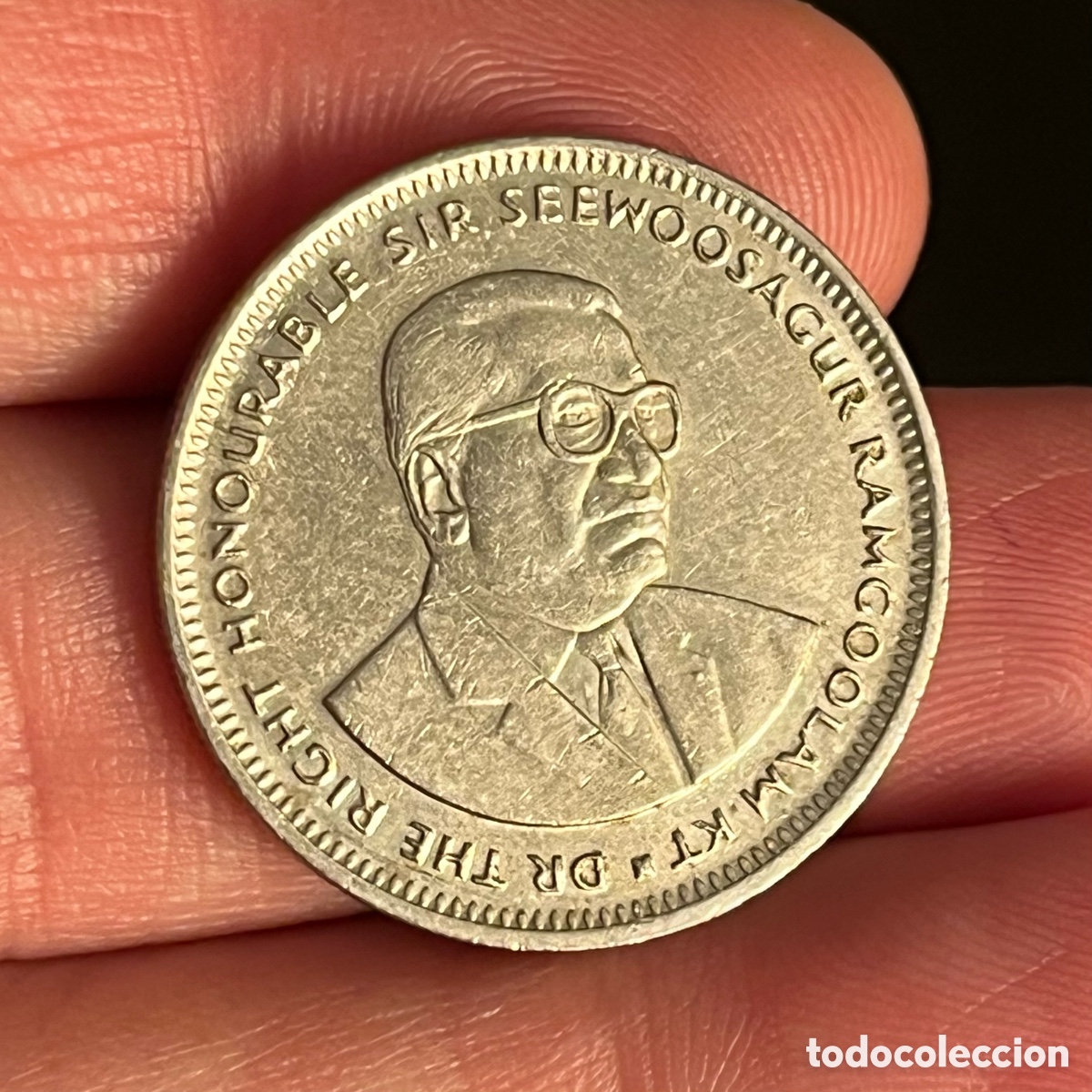 Monedas antiguas de &Aacute;frica: 1 rupia 1991 Mauricio - Foto 1