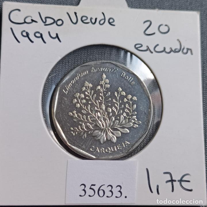 Monedas antiguas de &Aacute;frica: Cabo Verde 20 escudos 1994 - Foto 1