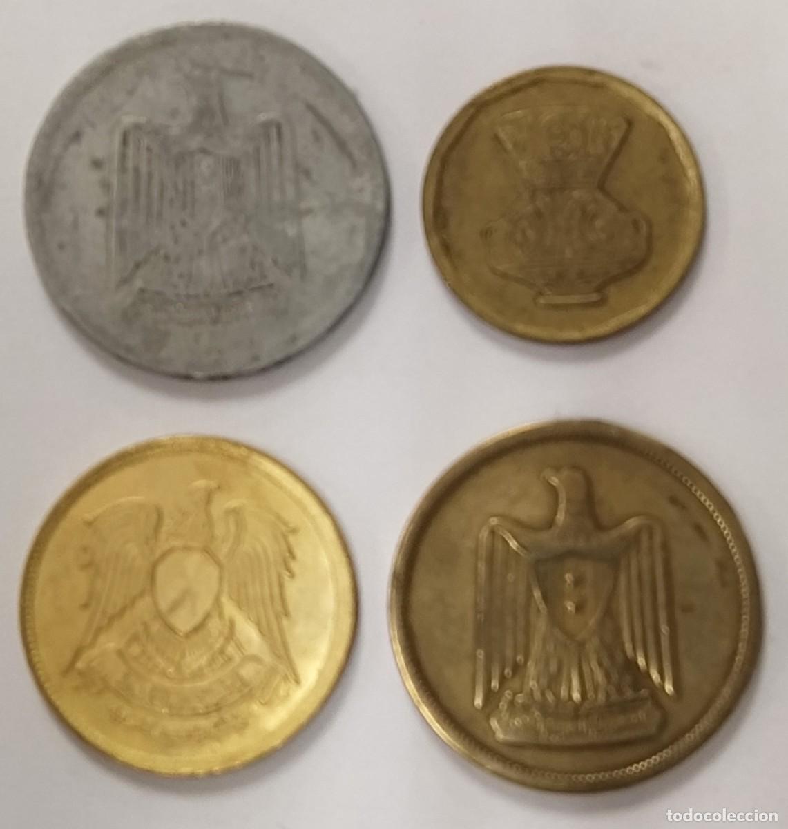 Monedas antiguas de &Aacute;frica: 4 MONEDAS DE EGIPTO - Foto 1