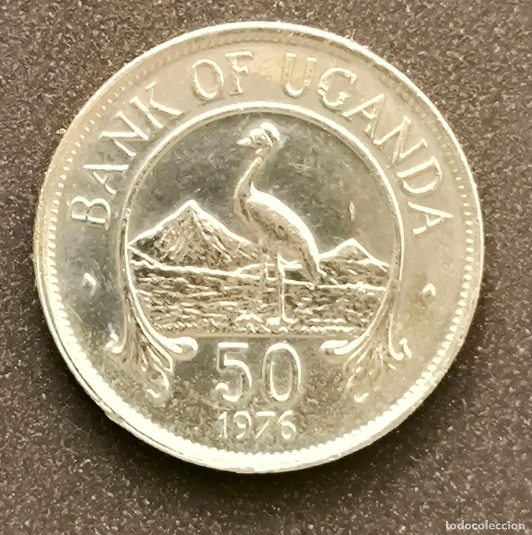 Monedas antiguas de &Aacute;frica: Uganda 50 centavos, 1976 - Foto 1