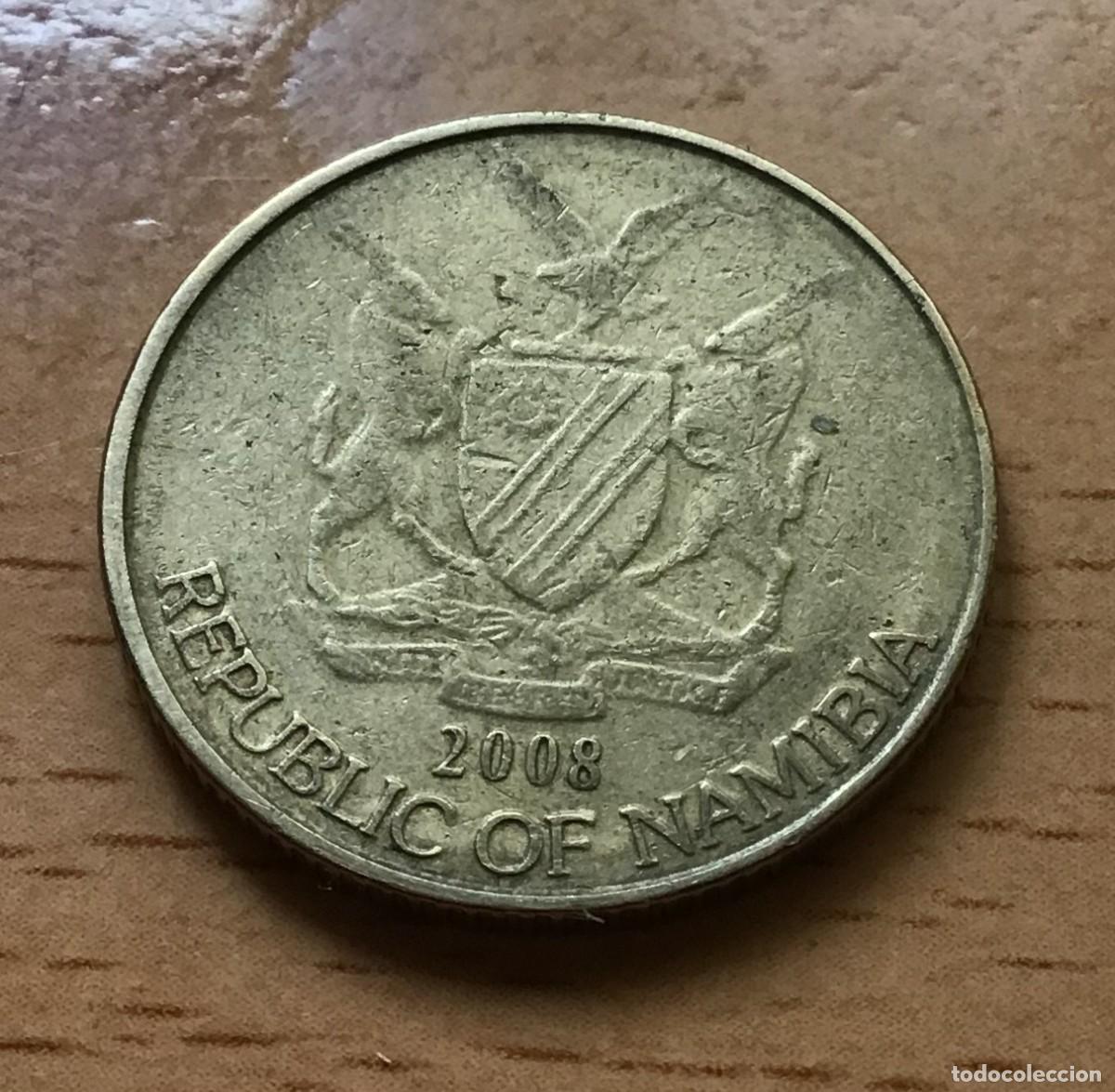 Monedas antiguas de &Aacute;frica: 1 d&oacute;lar de Namibia. A&ntilde;o 2008 - Foto 1