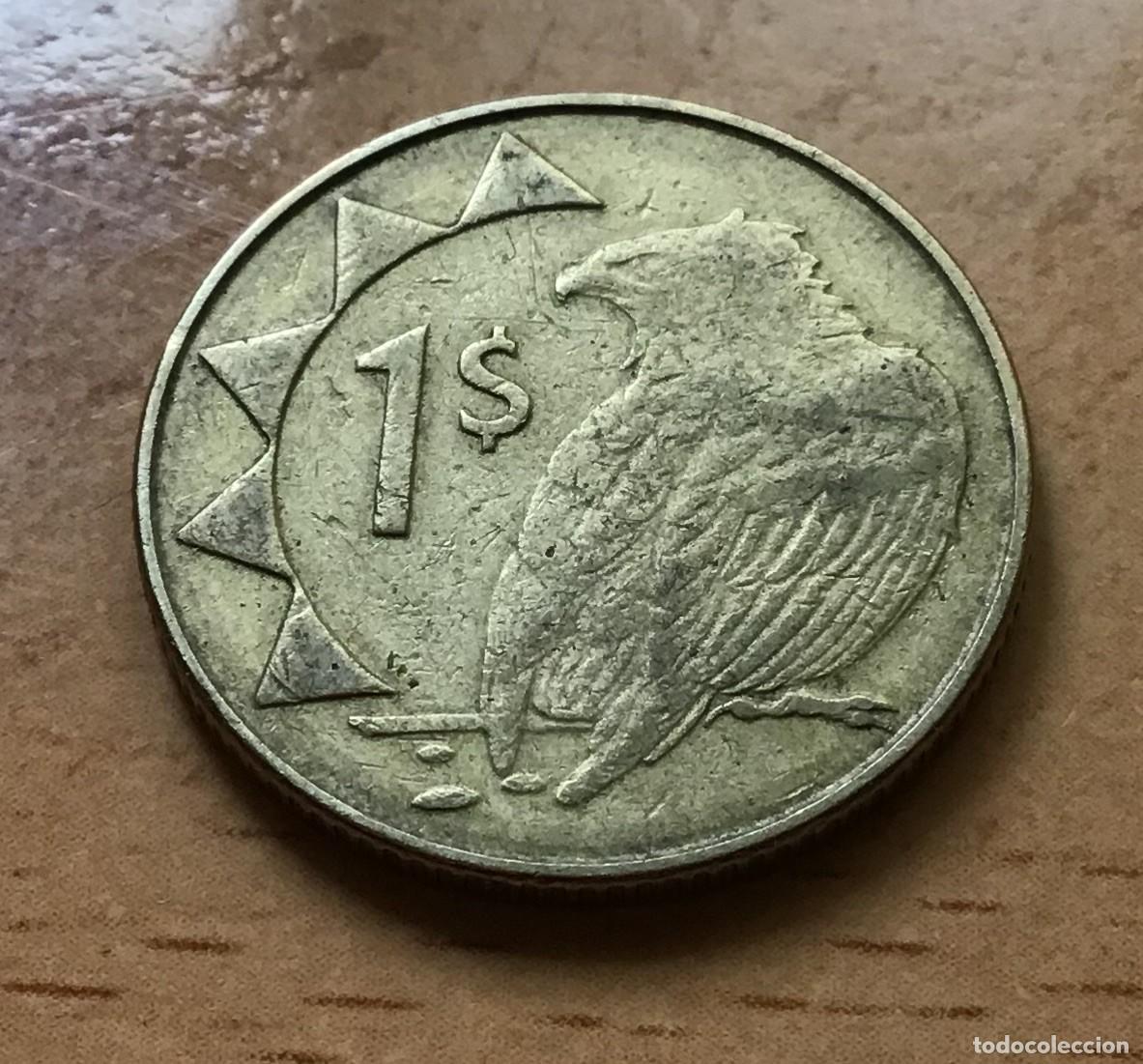Monedas antiguas de &Aacute;frica: 1 d&oacute;lar de Namibia. A&ntilde;o 2008 - Foto 2