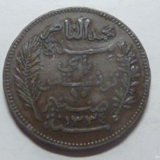 Monedas antiguas de África: TUNEZ 10 CTM.1916 A COBRE EBC+