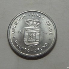 Monedas antiguas de África: CONGO BELGA 50 CTM. 1954 ALUM. S/C