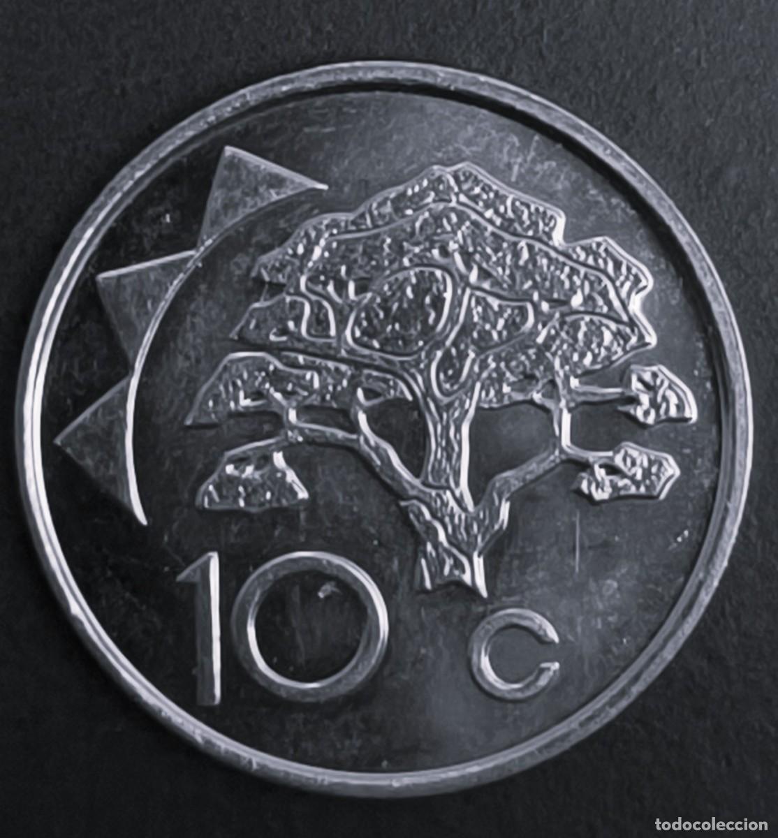 Monedas antiguas de &Aacute;frica: Namibia 10 centavos, 2002 - Foto 2