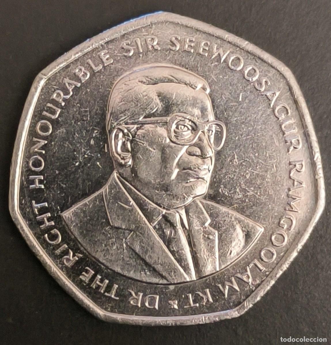Monedas antiguas de &Aacute;frica: Mauricio 10 rupias, 2000 - Foto 2